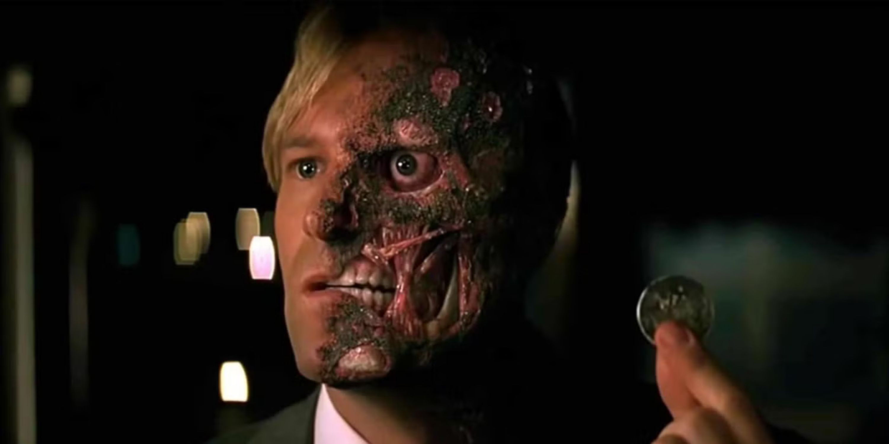 Harvey Dent AKA Two-Face In The Dark Knight (2008)