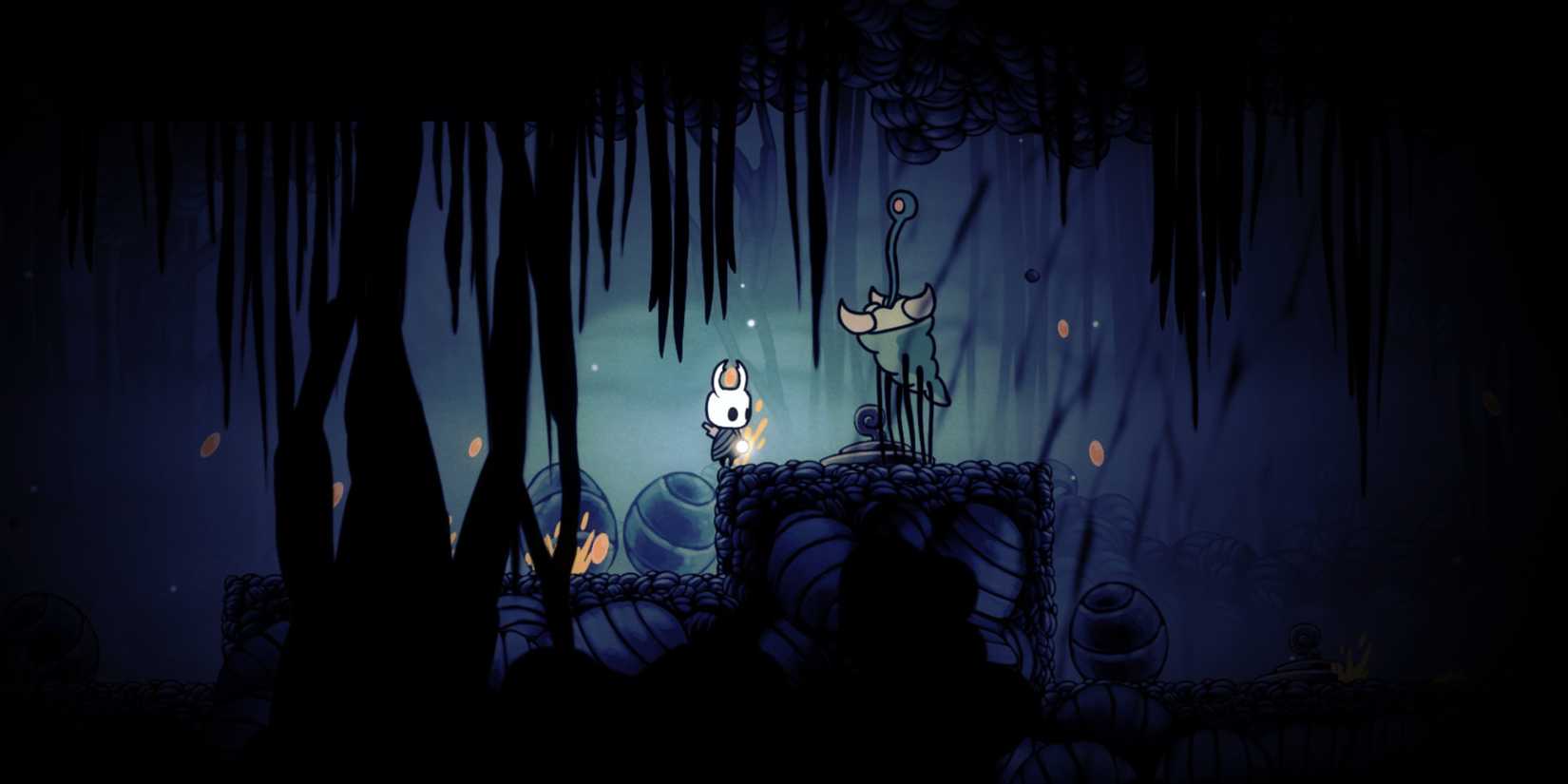 Grub Mimic in Hollow Knight