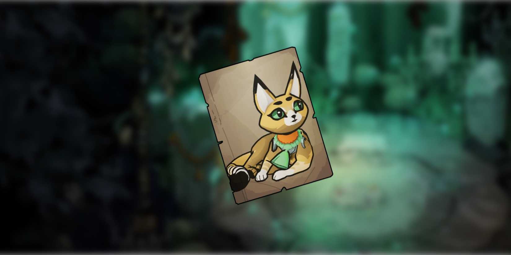 Toula the cat on a backdrop of blurred gameplay footage.