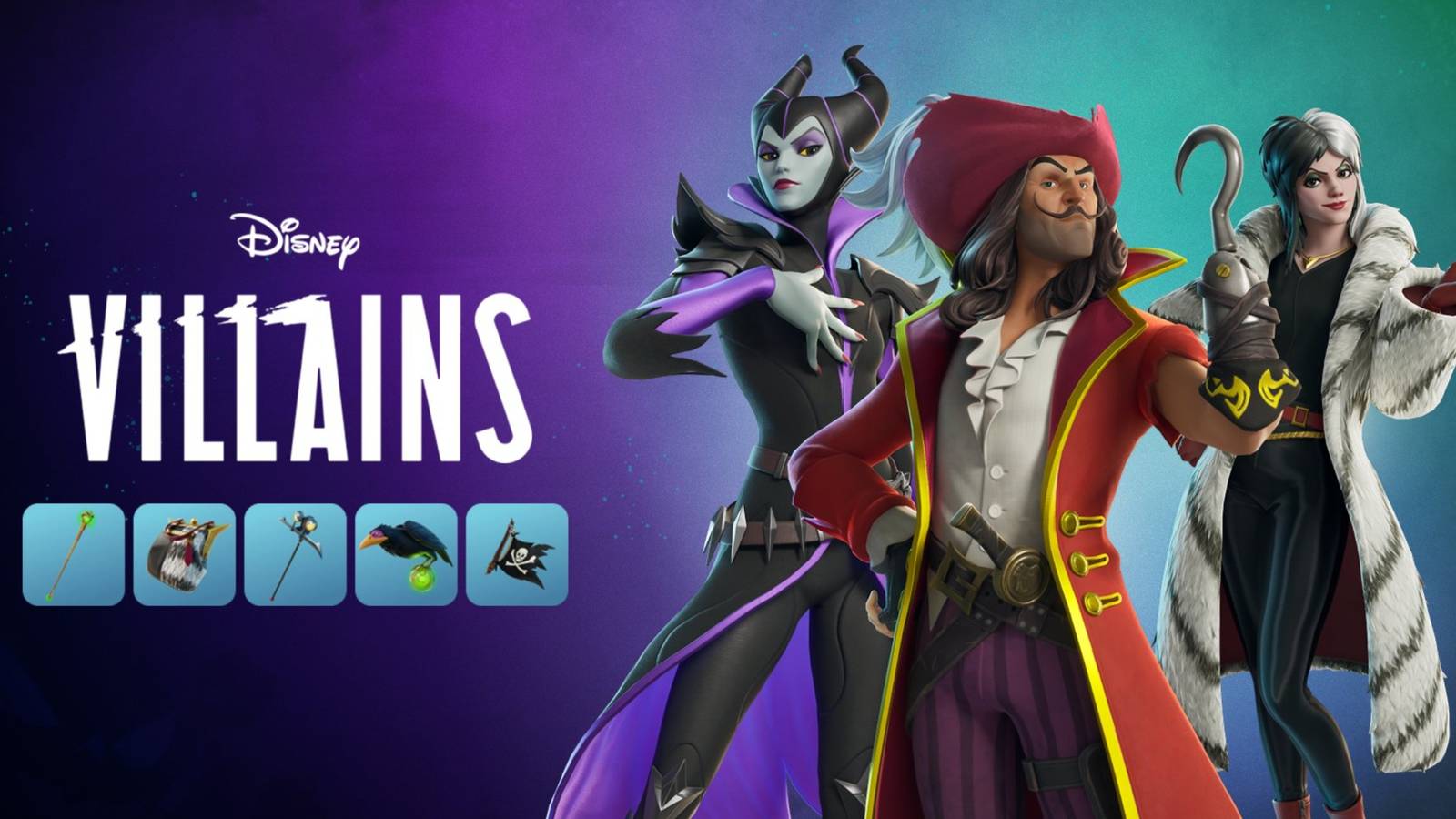 disney villains in fortnite