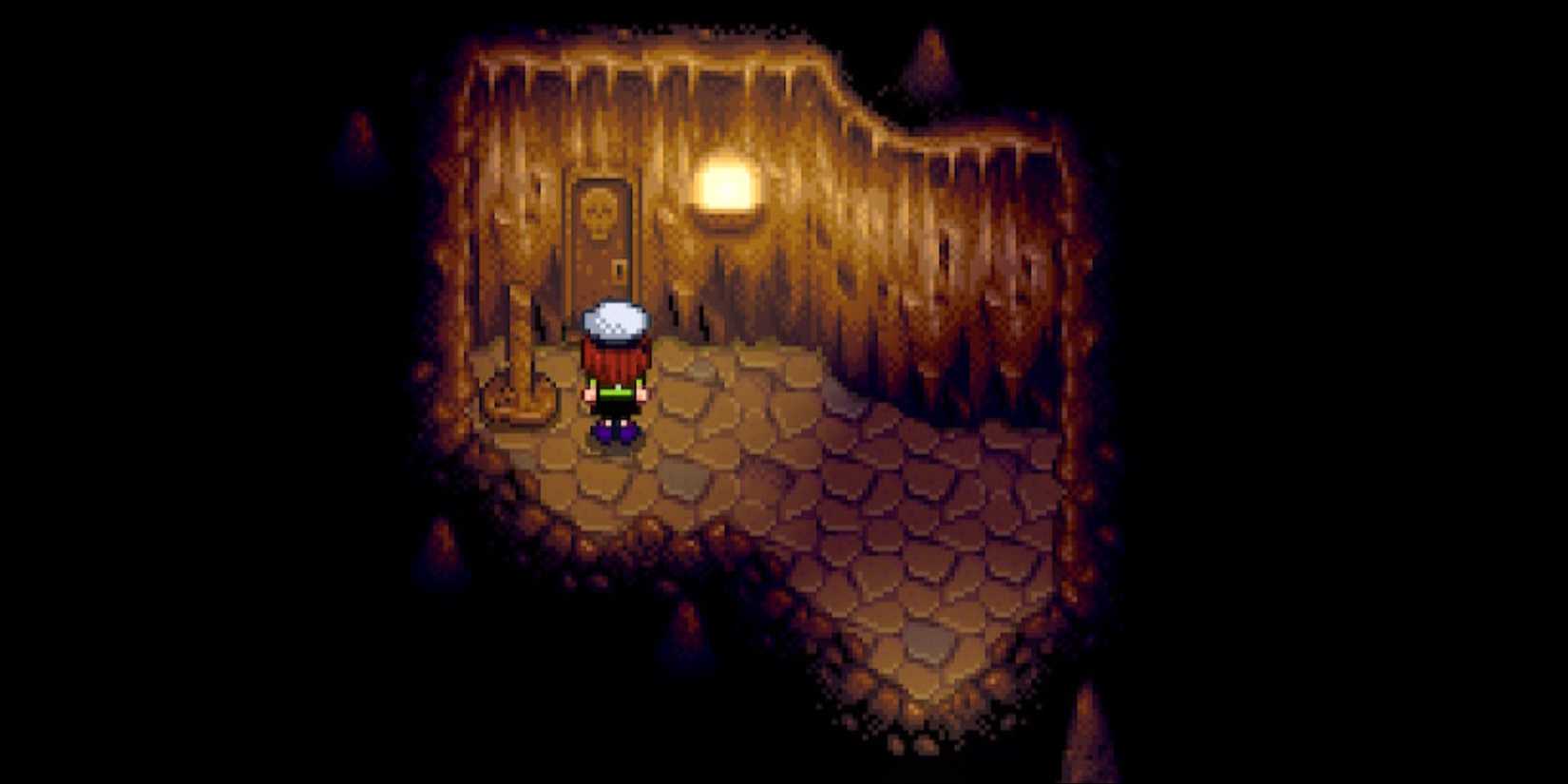 The entrance to the skull cavern