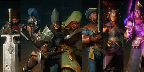 The different character classes/archetypes in New World: Aeternum