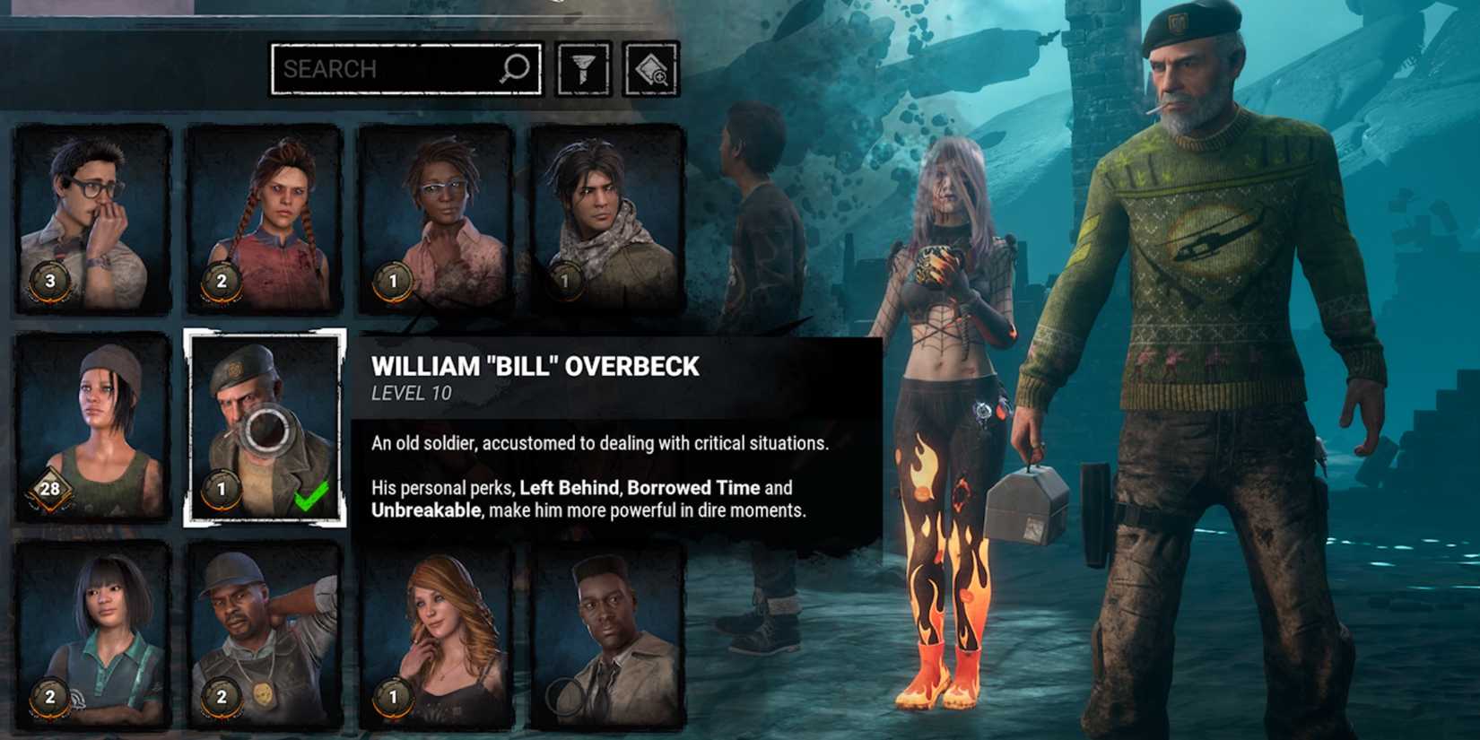bill overbeck in dead by daylight