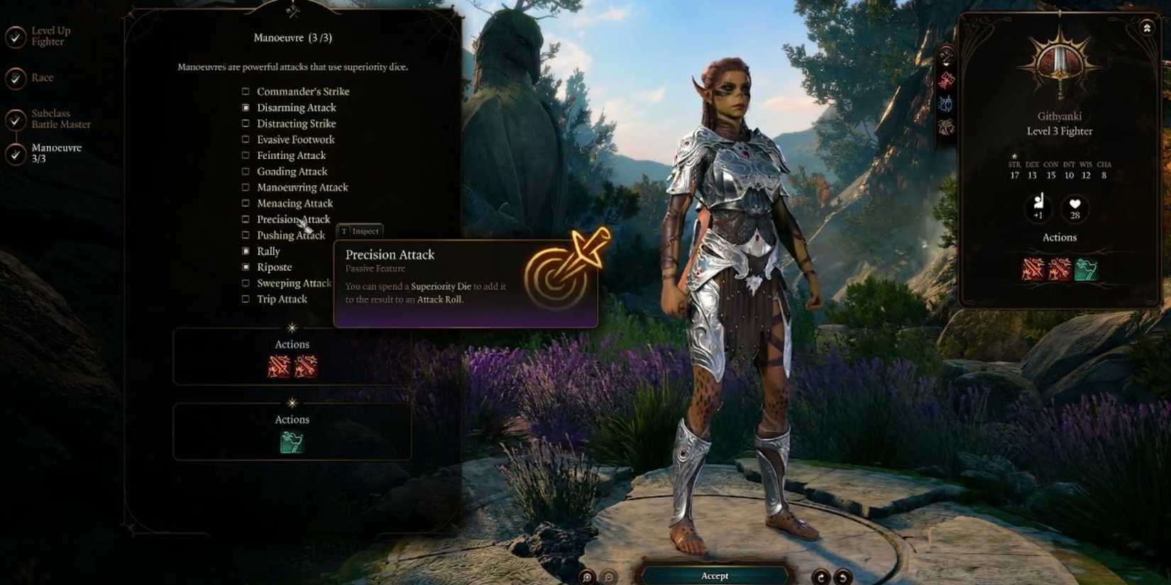 Precision Attack in Baldur's Gate 3