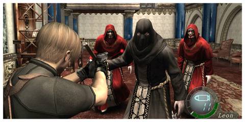 Resident Evil 4 (2005) - Steam Screenshot (Aiming At Cultists)