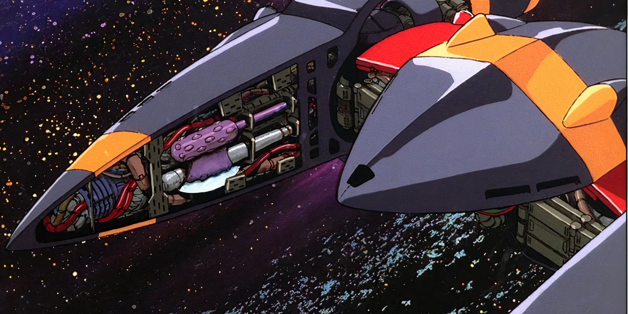 Close up of Gunbuster's workings