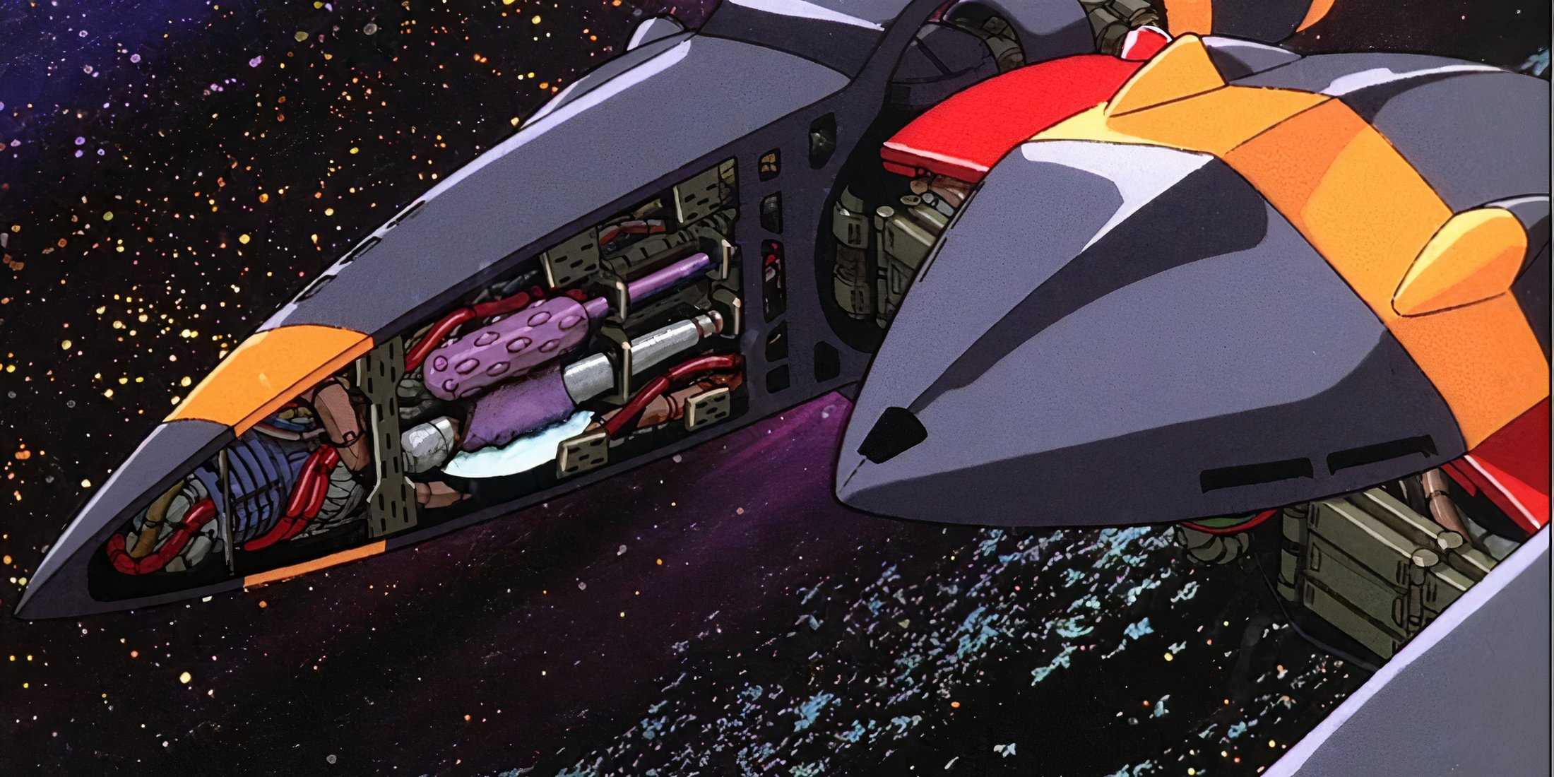 Close up of Gunbuster's workings