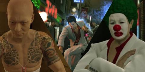Best ways to make money in Yakuza Kiwami L to R; gambling, fight people, Bob Utsonomiya