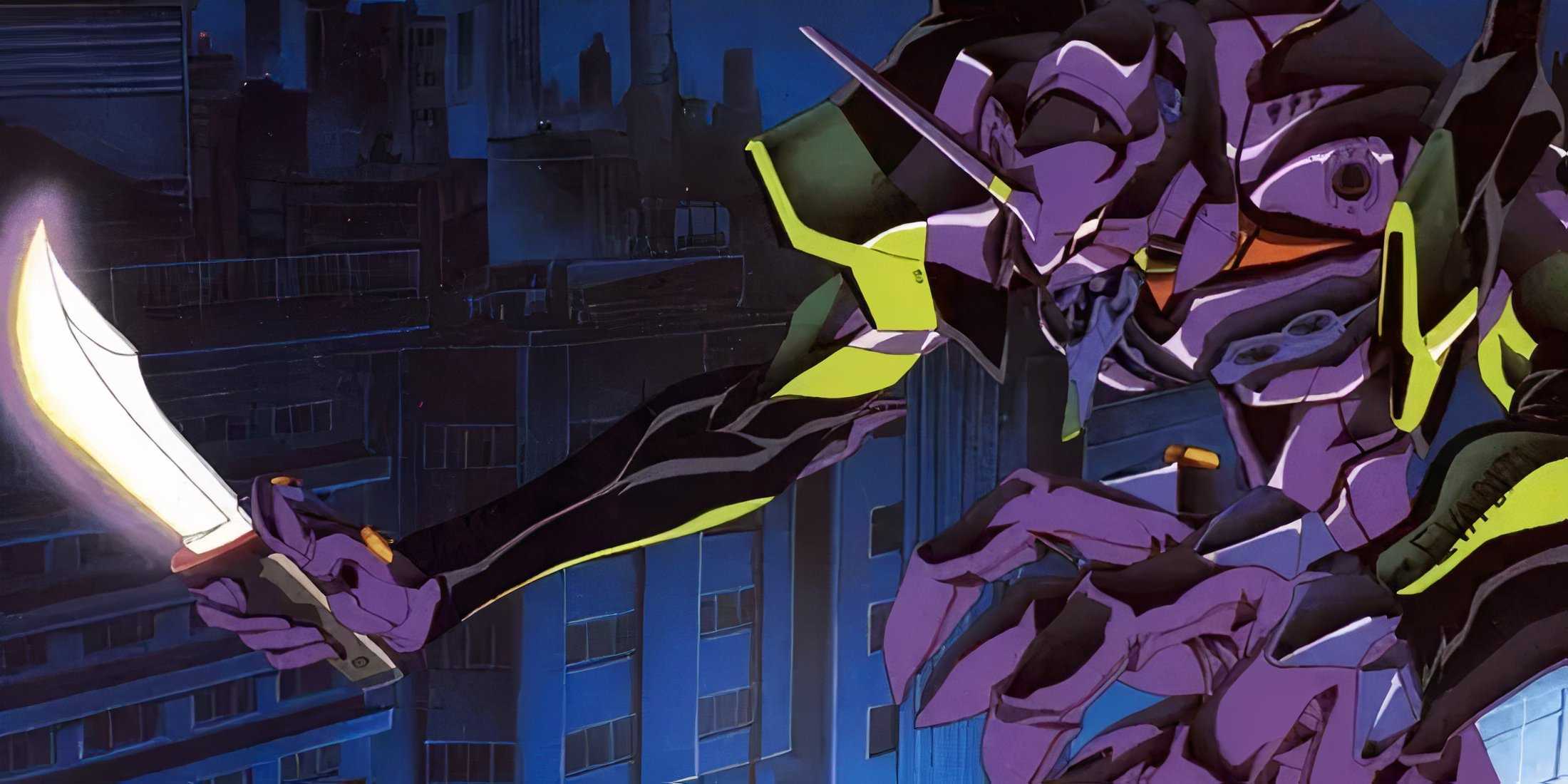 Eva Unit 01 with a knife