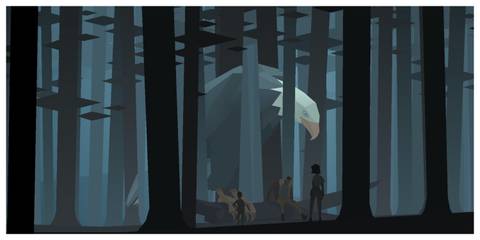 Kentucky Route Zero - Steam Screenshot (Standing Beside A Giant Eagle)