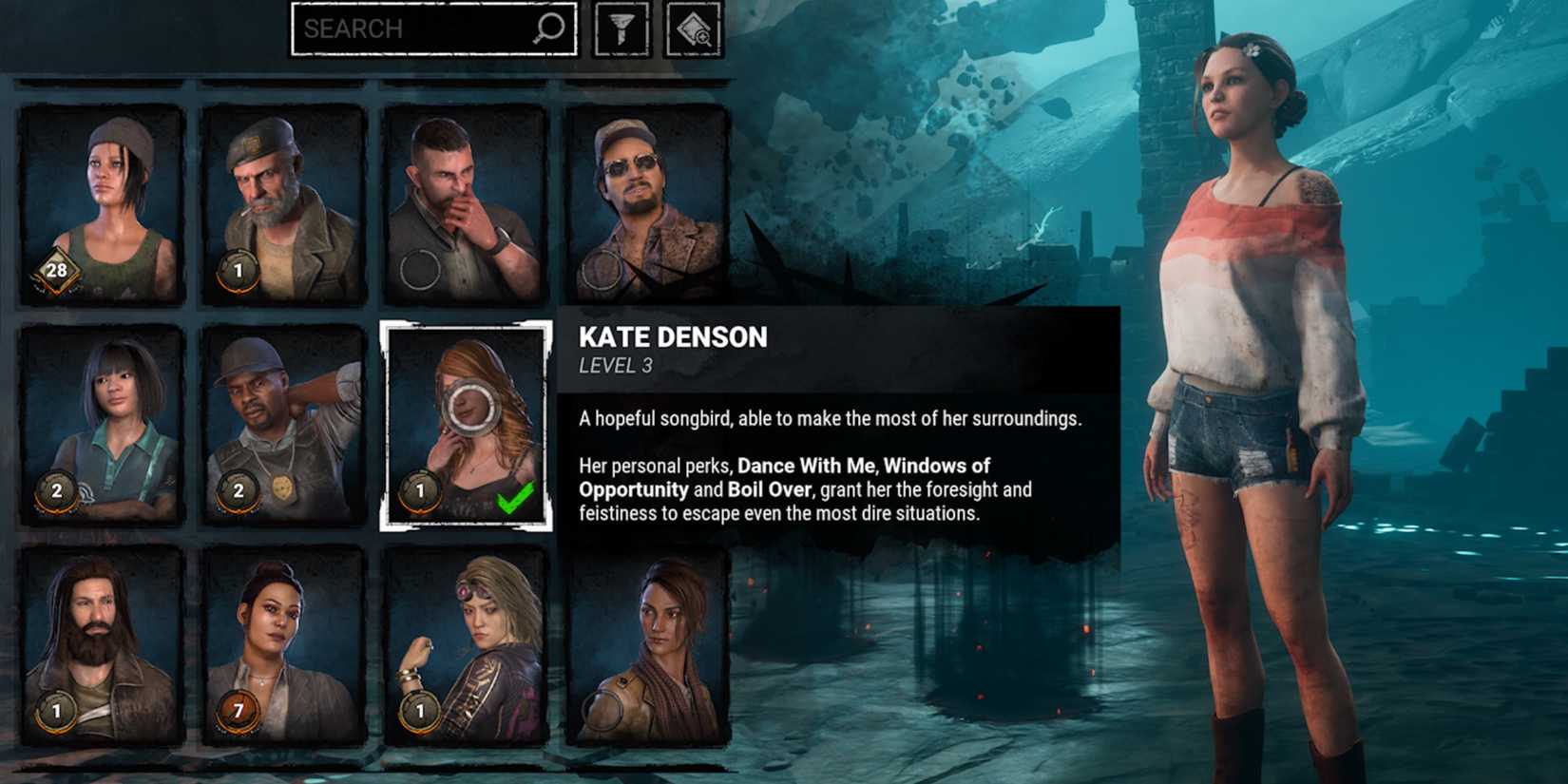 kate denson in dead by daylight