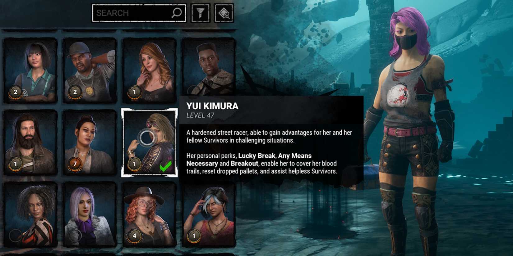 yui kimura in dead by daylight
