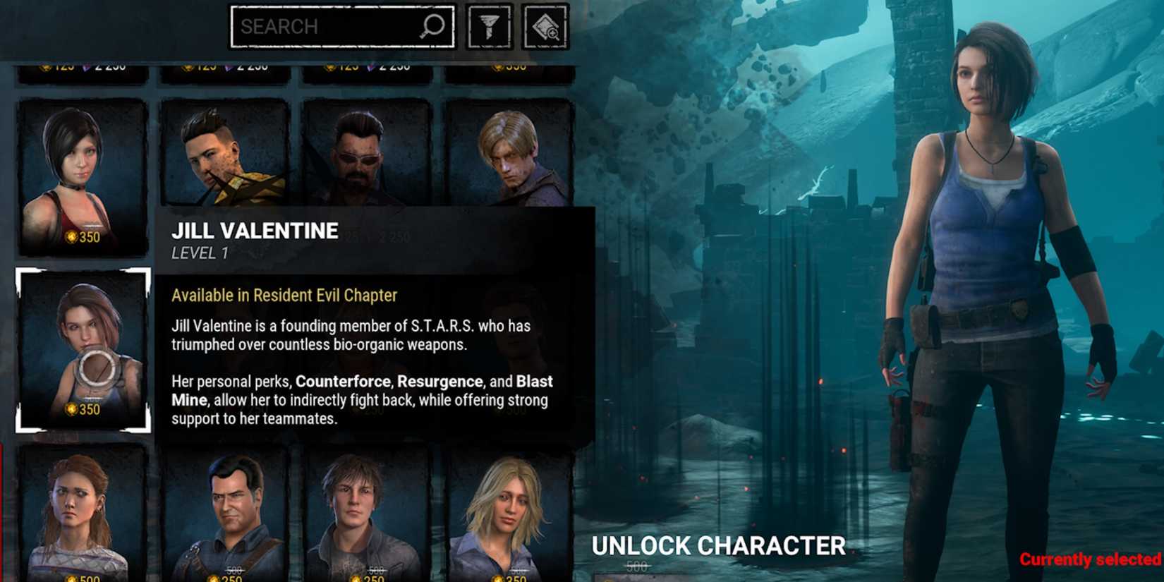 jill valentine in dead by daylight