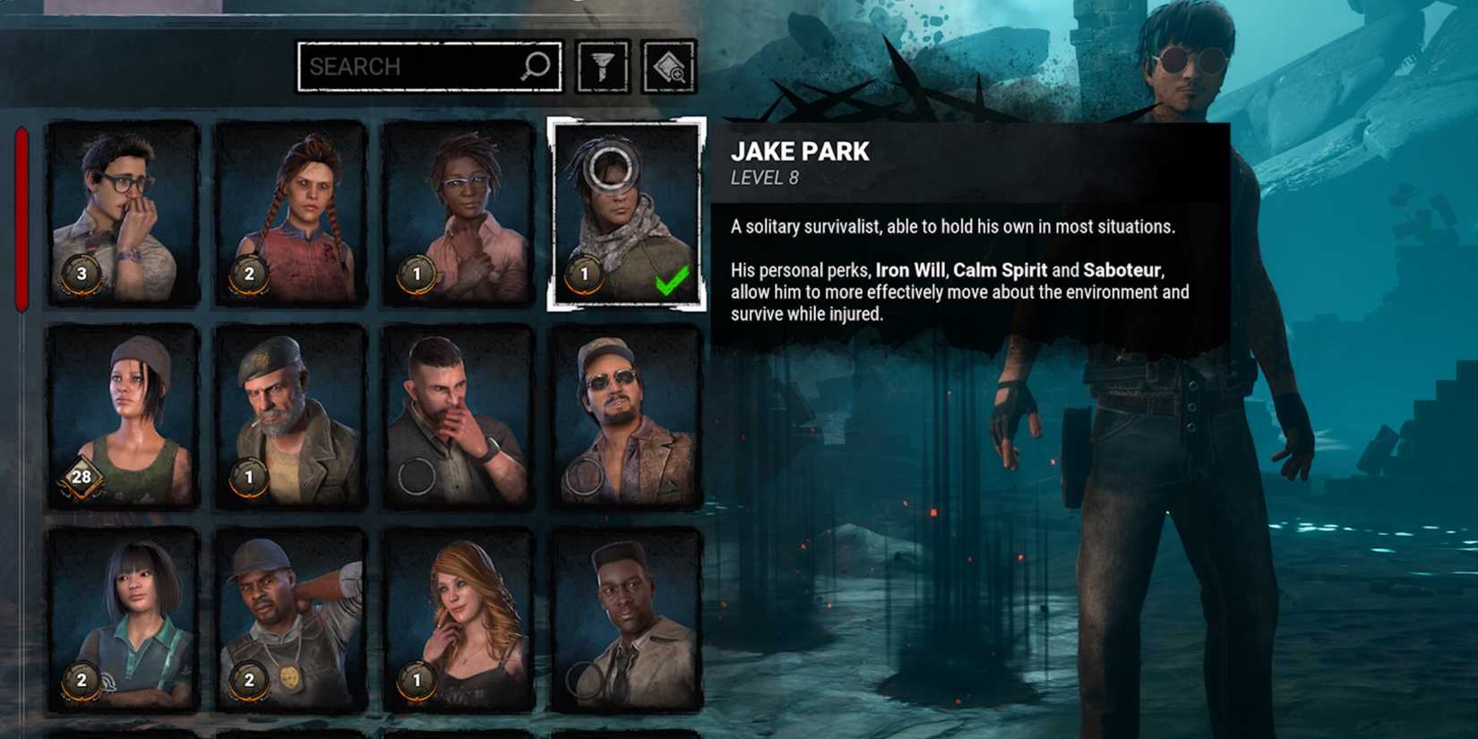jake park in dead by daylight