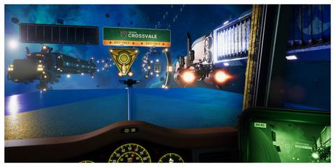 Star Trucker - Steam Screenshot (Driving Through Traffic)