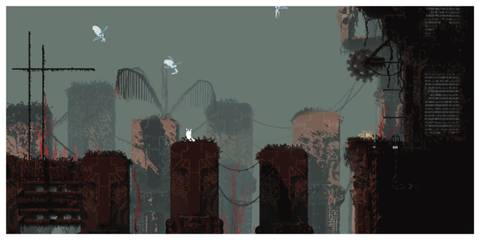 Rain World - Steam Screenshot (Slugcat Looking At Flying Creatures)