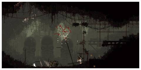 Rain World - Steam Screenshot (Slugcat Gripping A Spear)