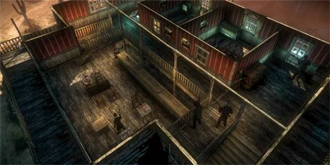 7 Best Games in the Weird West Genre, Ranked An interior of a house with enemies waiting
