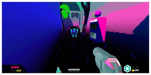 Heavy Bullets - Steam Screenshot (An Enemy Charging Toward The Player)