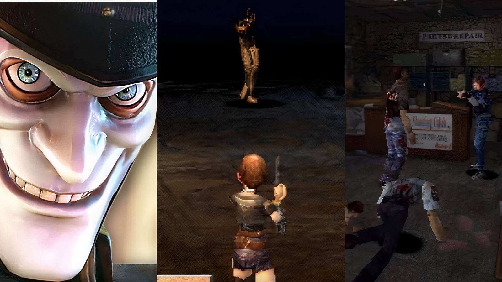 We Happy Few, Koudelka, Resident Evil 2 collage