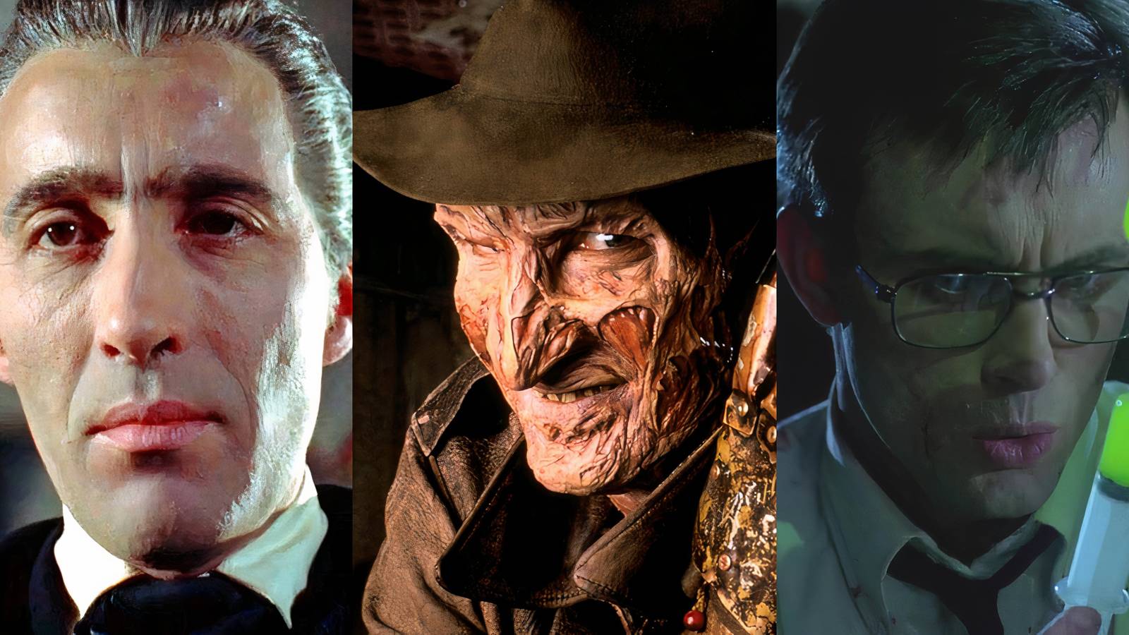 10 Most Iconic Horror Movie Actors christopher lee, Robert Englund, Jeffery Combs