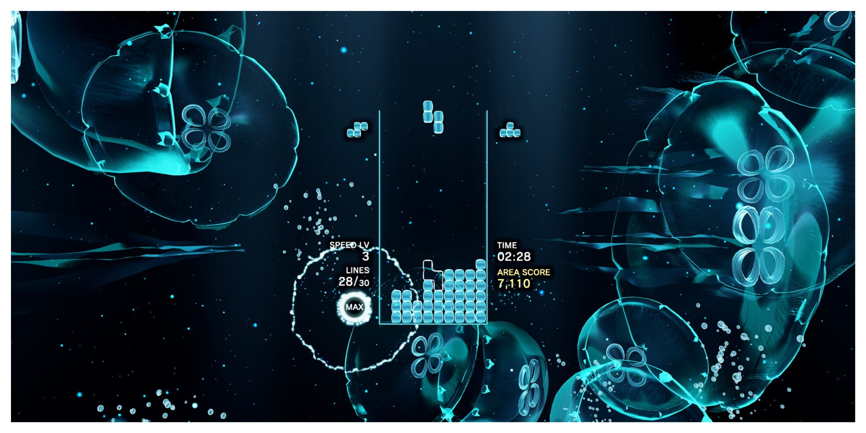 Tetris Effect: Connected - Steam Screenshot (Playing Tetris)