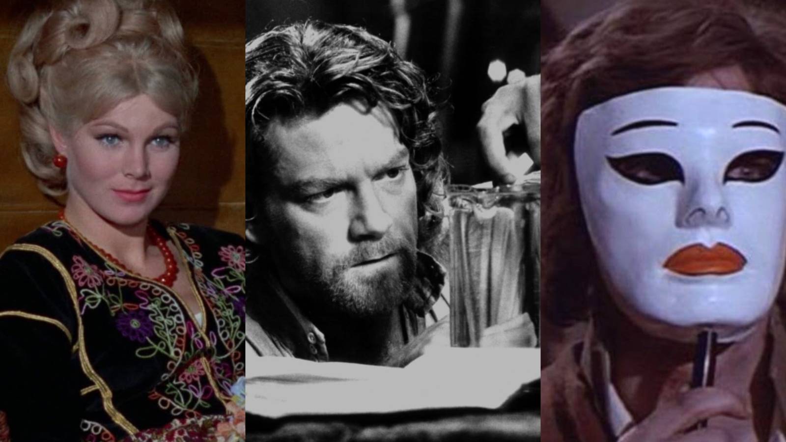 three movie stills from frankenstein movies