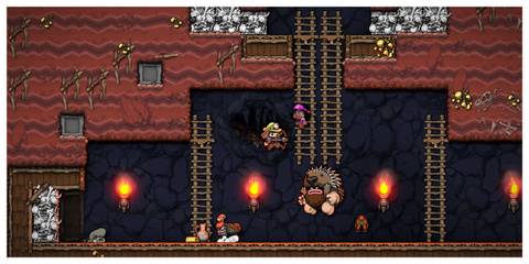 Spelunky 2 - Steam Screenshot (Firing A Bow)