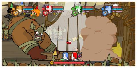 Castle Crashers - Steam Screenshot (Fighting A Boss)
