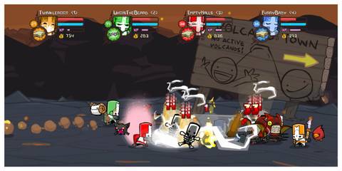 Castle Crashers - Steam Screenshot (Attacking Enemies In Combat)