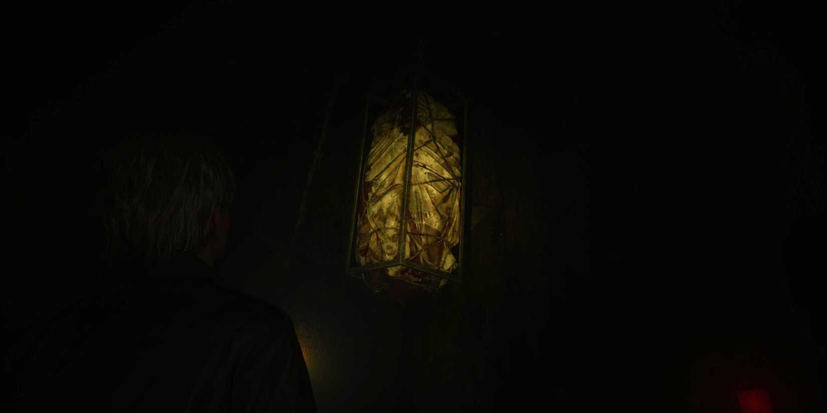 James In Labyrinth Looking At Bloody Bag