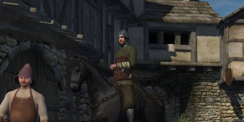 Mount & Blade man riding a horse