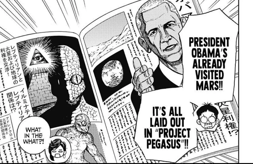 Dandadan Obama Reference in Manga