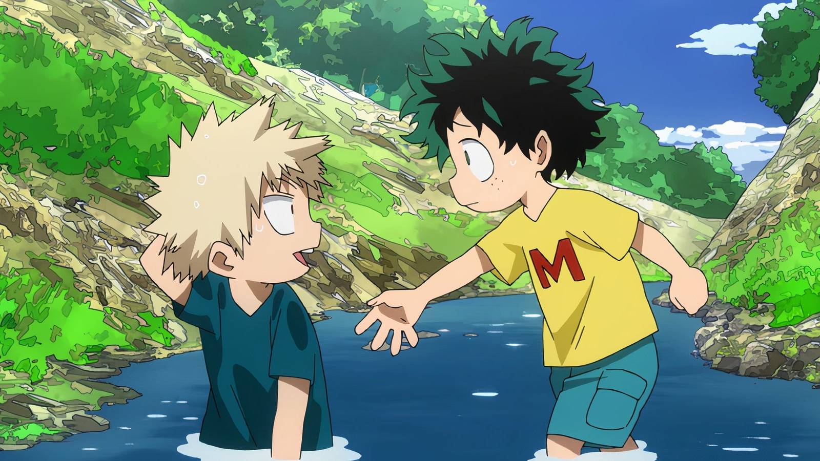 My hero academia deku bakugo hand