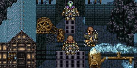 final fantasy 6 - terra, biggs and wedge in narshe