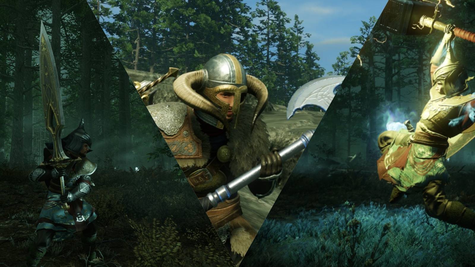 New World Greatsword Defiance Stance, Marauder Great Axe Skill, Crwod Crusher War Hammer Skill