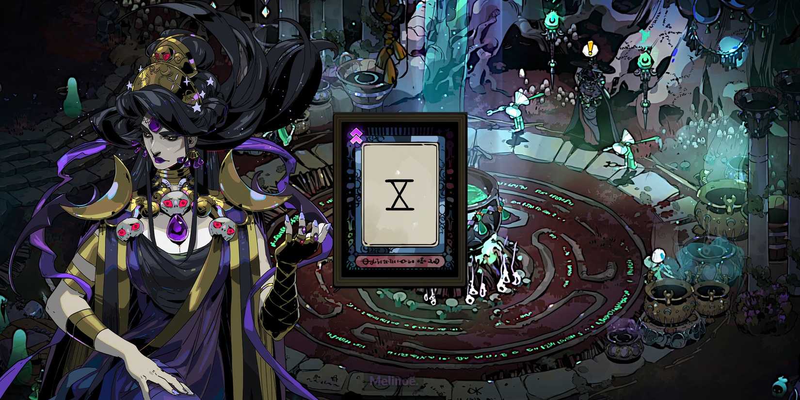 Nyx and the Death Arcana in Hades 2