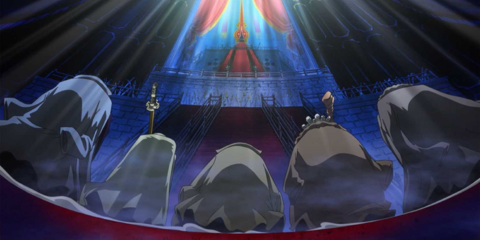One Piece - Five Elders Bowing Down To Im As He Sits On The Empty Throne-2