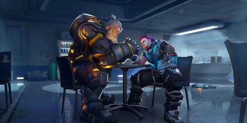 Overwatch Reinhardt and Zarya