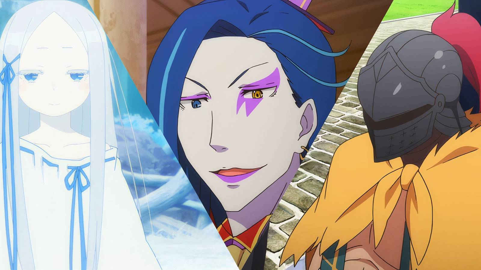 Pandora, Roswaal Mathers, and Al the knight in Re:Zero