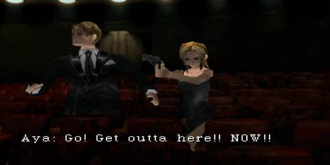 Parasite Eve - Aya Telling her date to leave