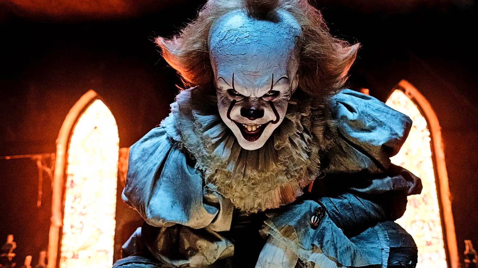 bill skarsgard as pennywise the clown in stephen king's it