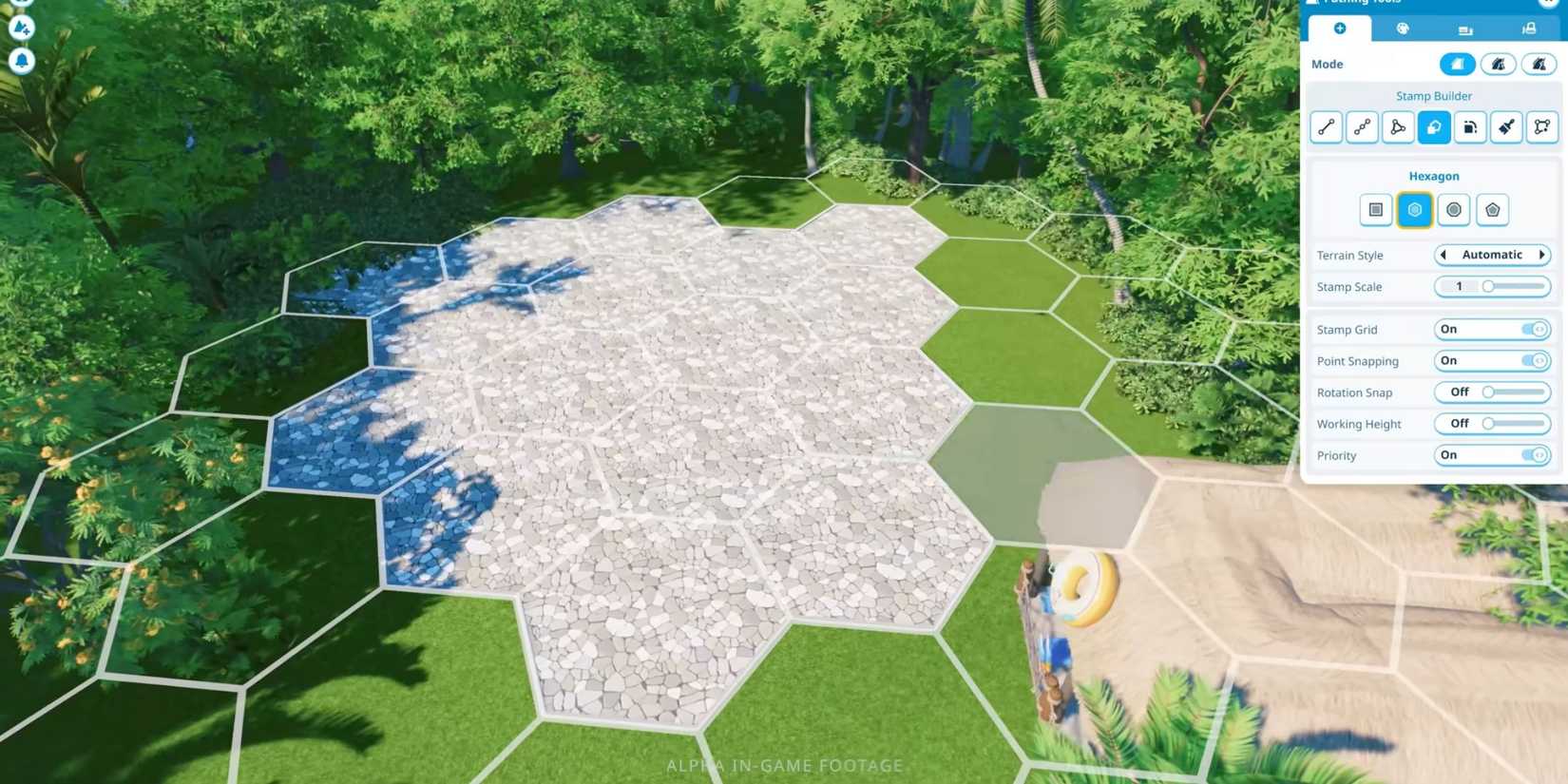 Planet Coaster 2 Path Stamp Tool