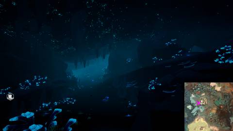 Planet Crafter Humble Map Underground Blue Caverns