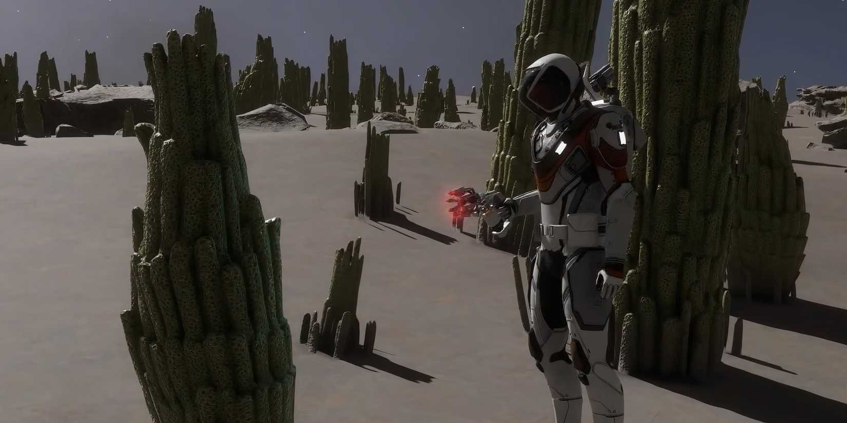 Player engaging in Exobiology