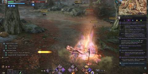 Player fighting single spider in Throne and Liberty