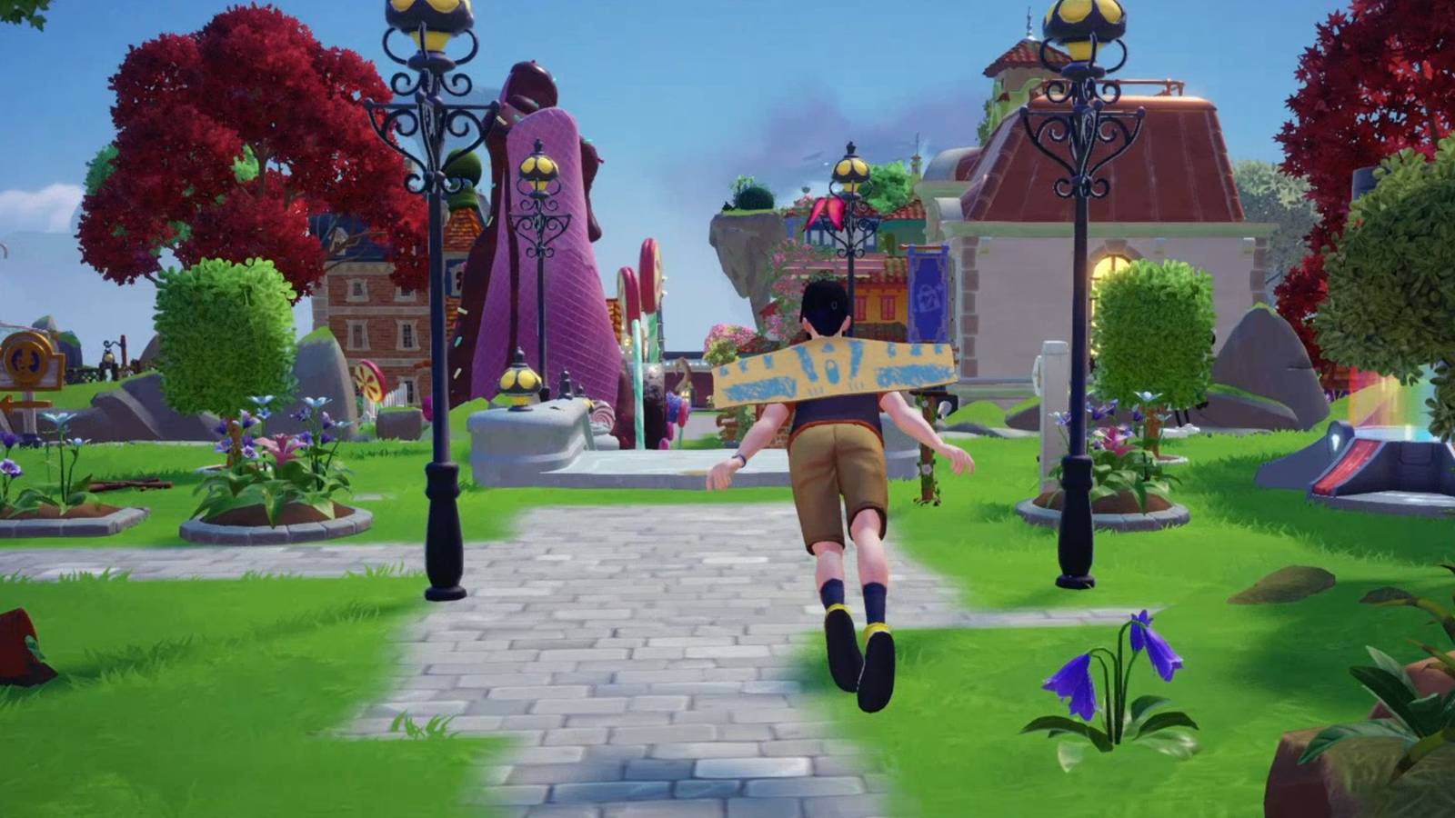 player flying in plaza ddv