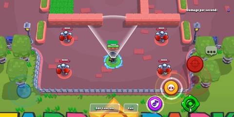 Poco aiming his attack in Brawl Stars