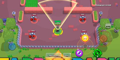 Poco aiming his super in Brawl Stars