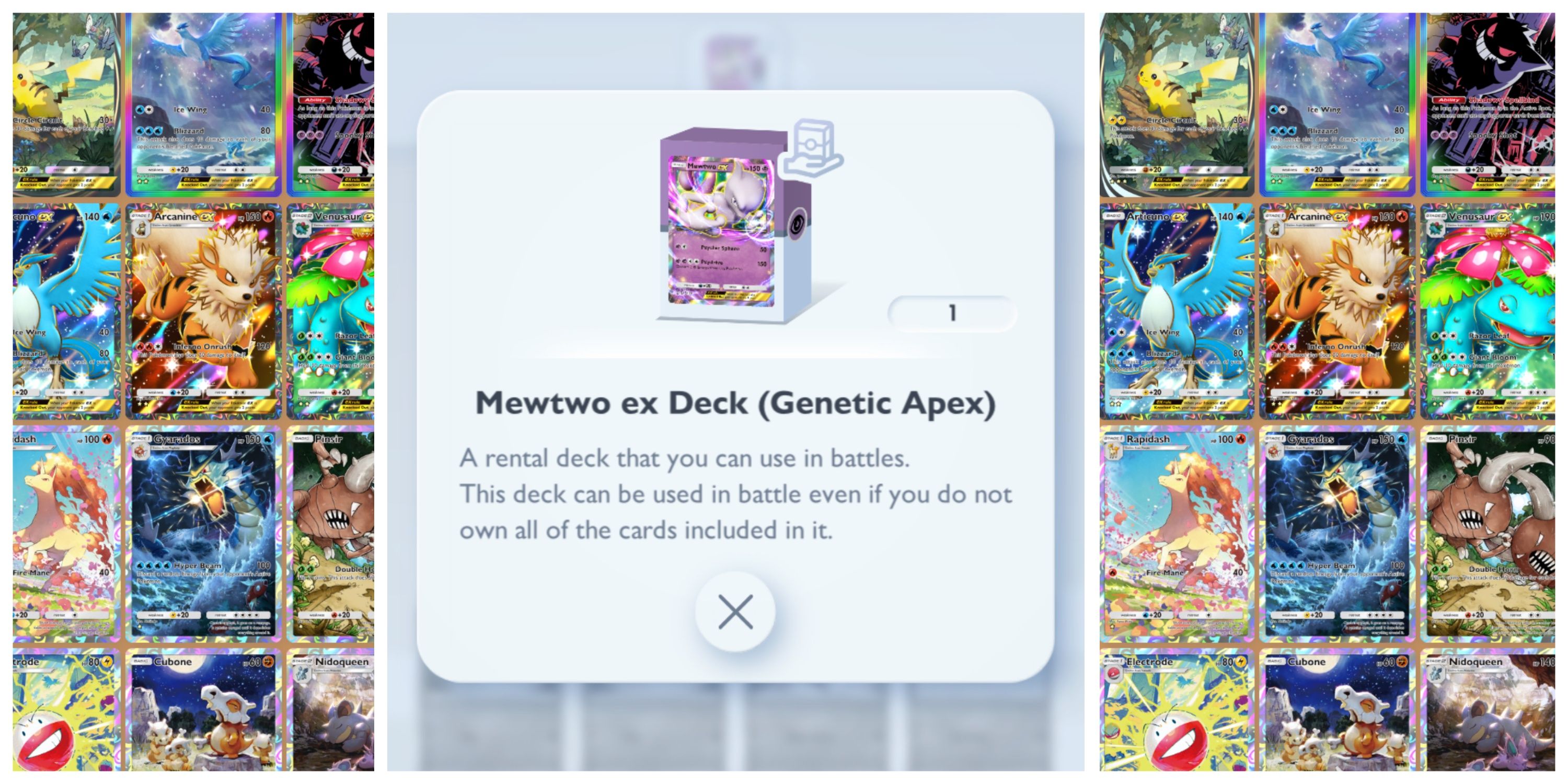 pokemon tcg pocket mewtwo ex deck